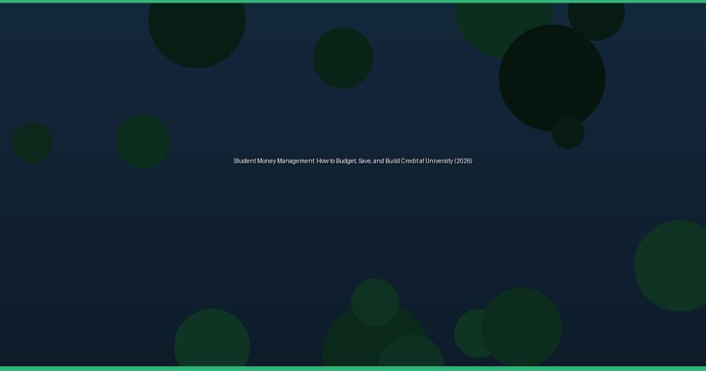 Student Money Management: How to Budget, Save, and Build Credit at University (2026)